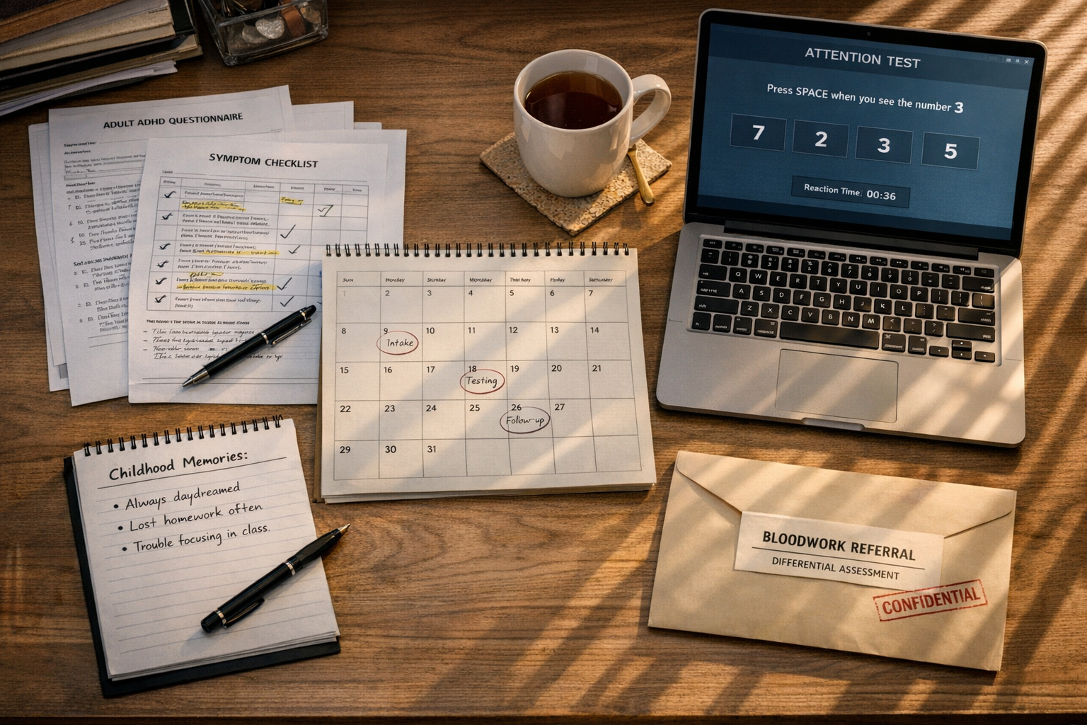 ADHD onderzoek stappen