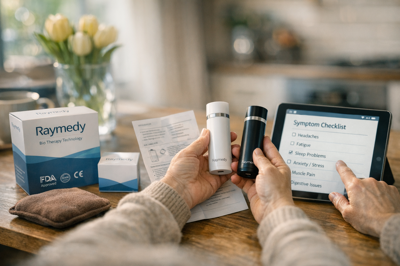 Raymedy apparaat selectie