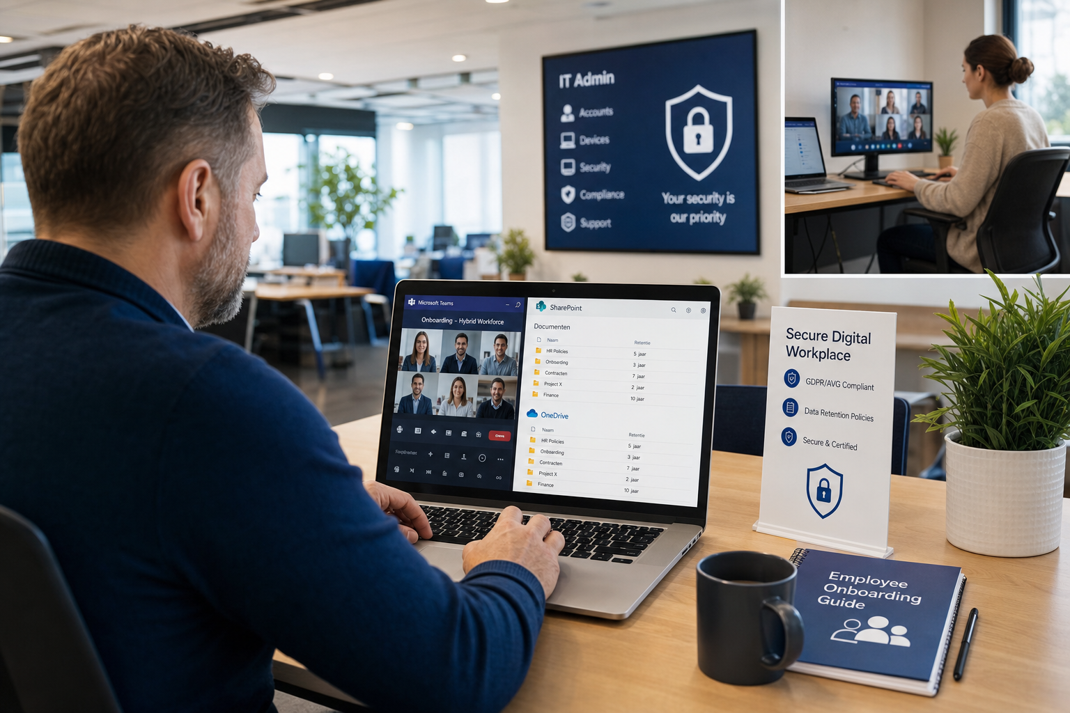 Digitale werkplek voor hybride samenwerken